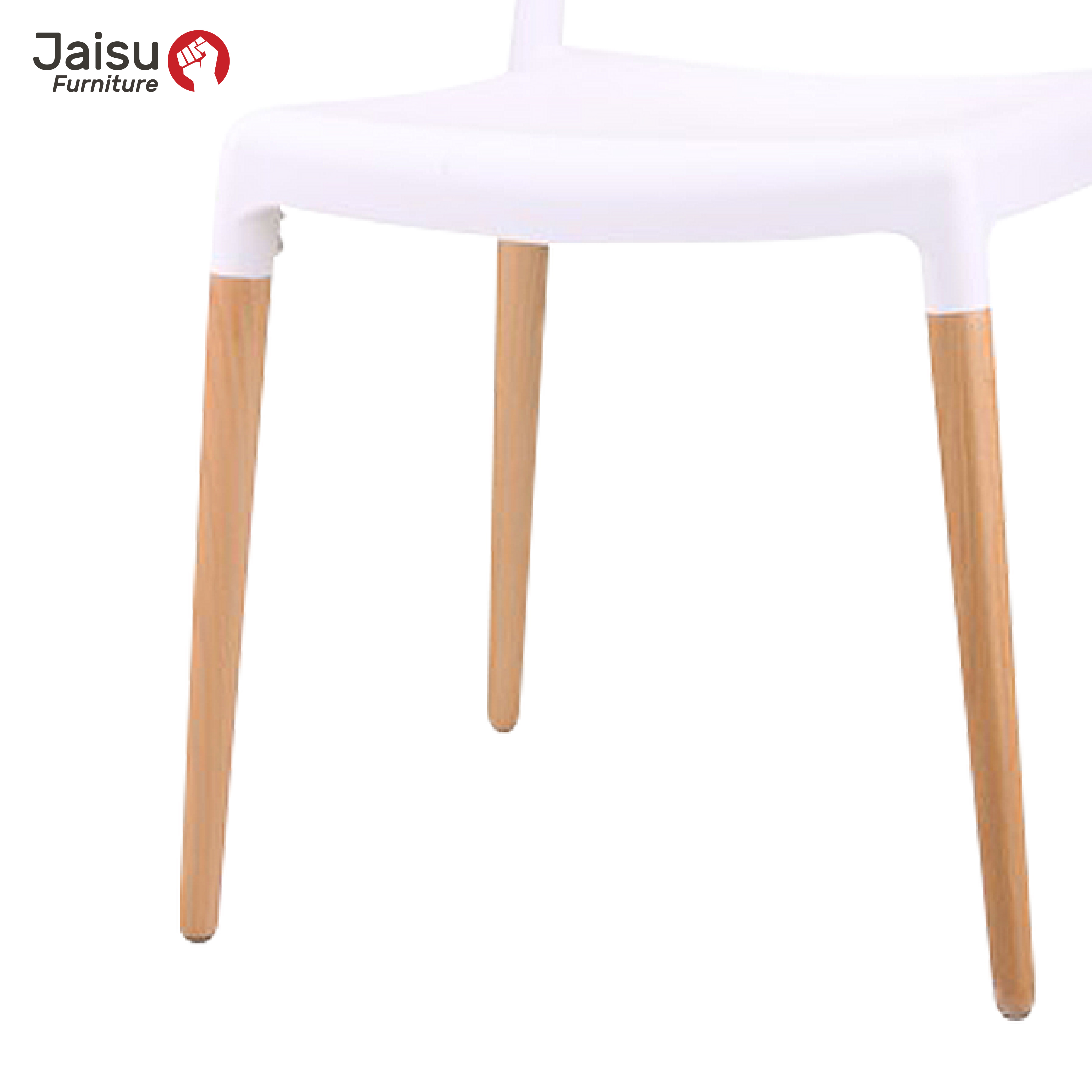 เก้าอี้โมเดิร์น Jaisu รุ่น8086 ขนาด 80 ซม. สีขาว_4